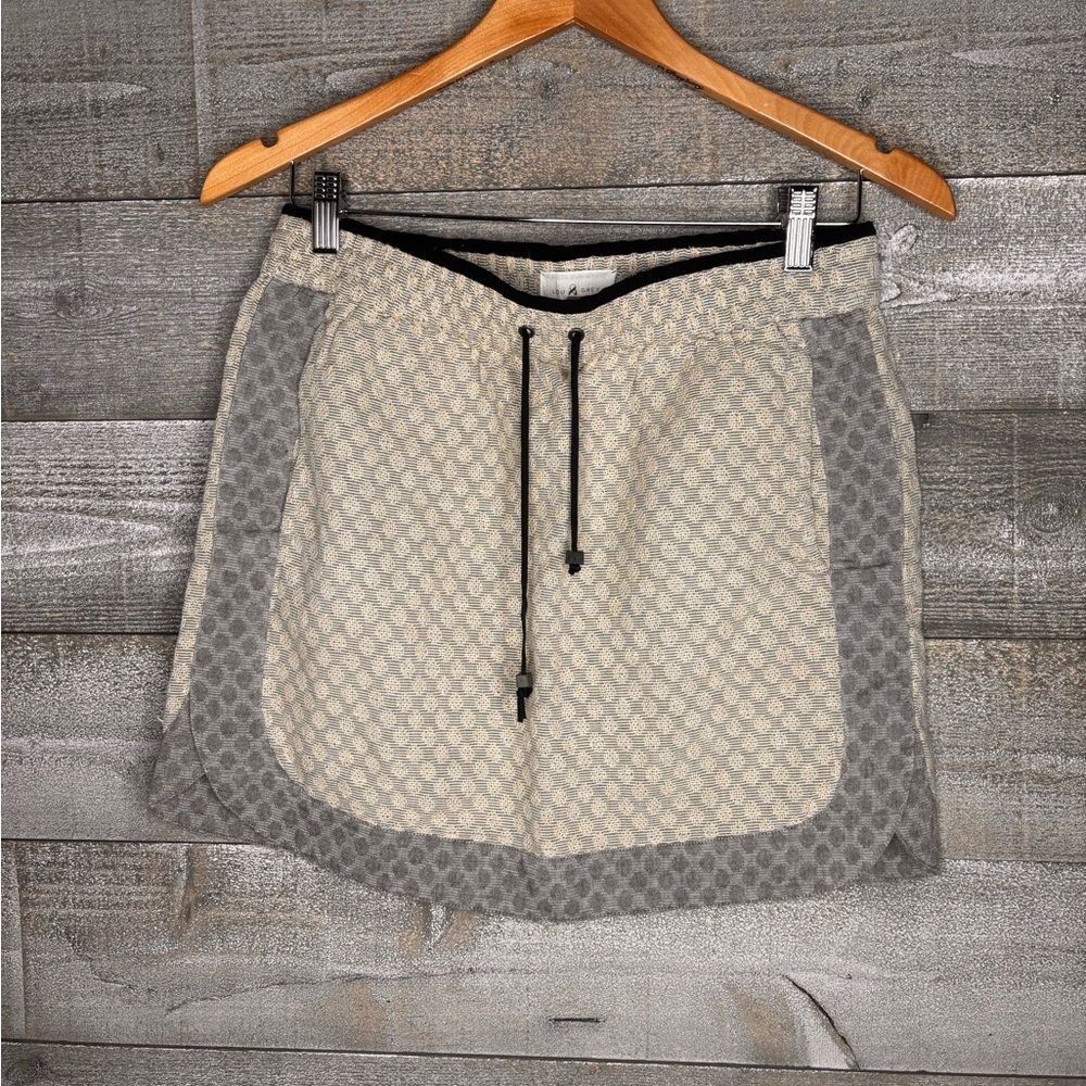 Lou & Grey cotton Patterned Pull-On Skirt with Drawstring
